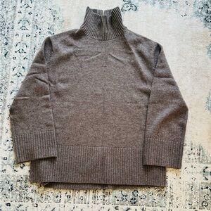 & Other Stories Taupe Turtleneck Sweater